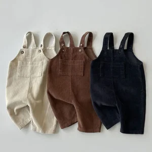 Newborn Clothes Boy Girl Corduroy Jumpsuit  Overalls