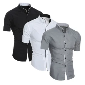 Men's summer short-sleeved casual fashion shirt